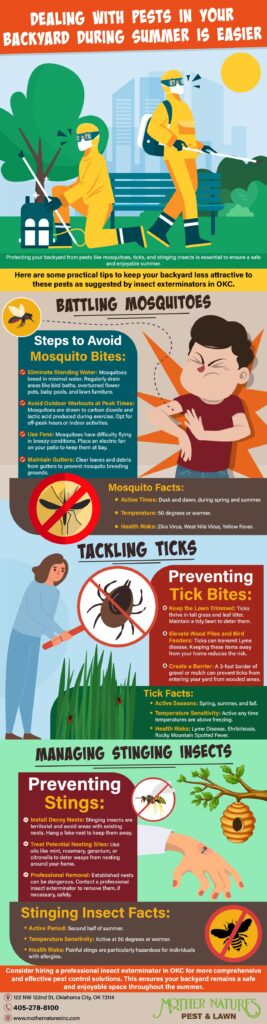 dealing with pests in your backyard during the summer